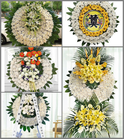 山西长治长子县丹朱镇南鲍村花圈速递